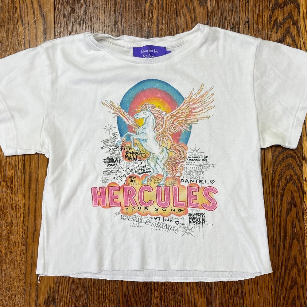 Elton John For Realisation Babydoll T-Shirt Tee Top   Women's Size Medium